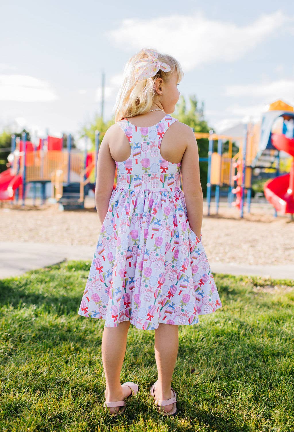 Charlotte Dress in Perfect Match | Girls Pickleball Dress