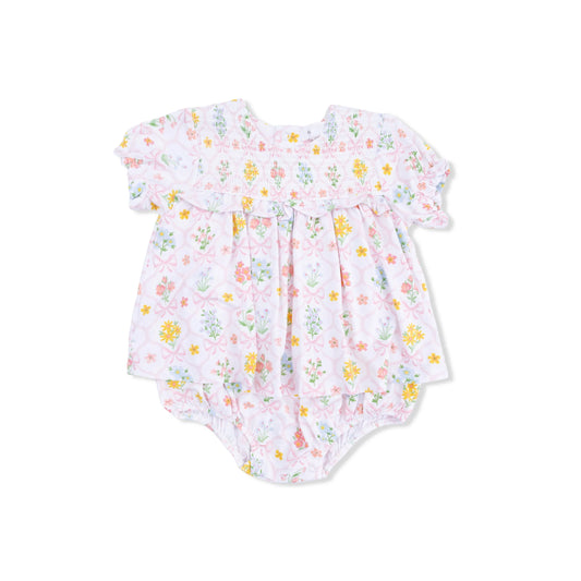 Spring Blooms Smocked Bubble