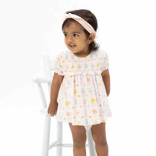 Spring Blooms Smocked Bubble
