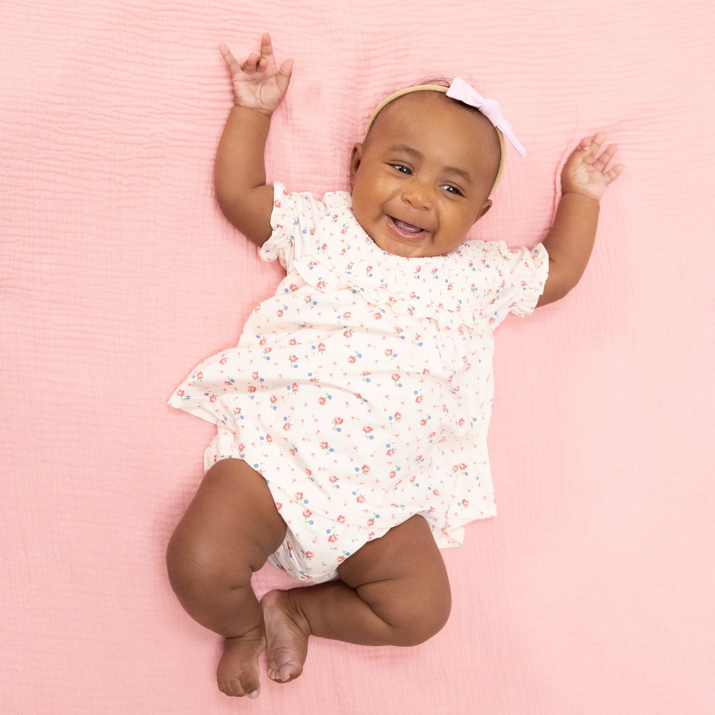 Joli Rosette- Smocked Ruffle bubble