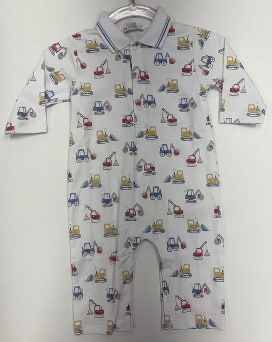 Construction Diggers- Playsuit