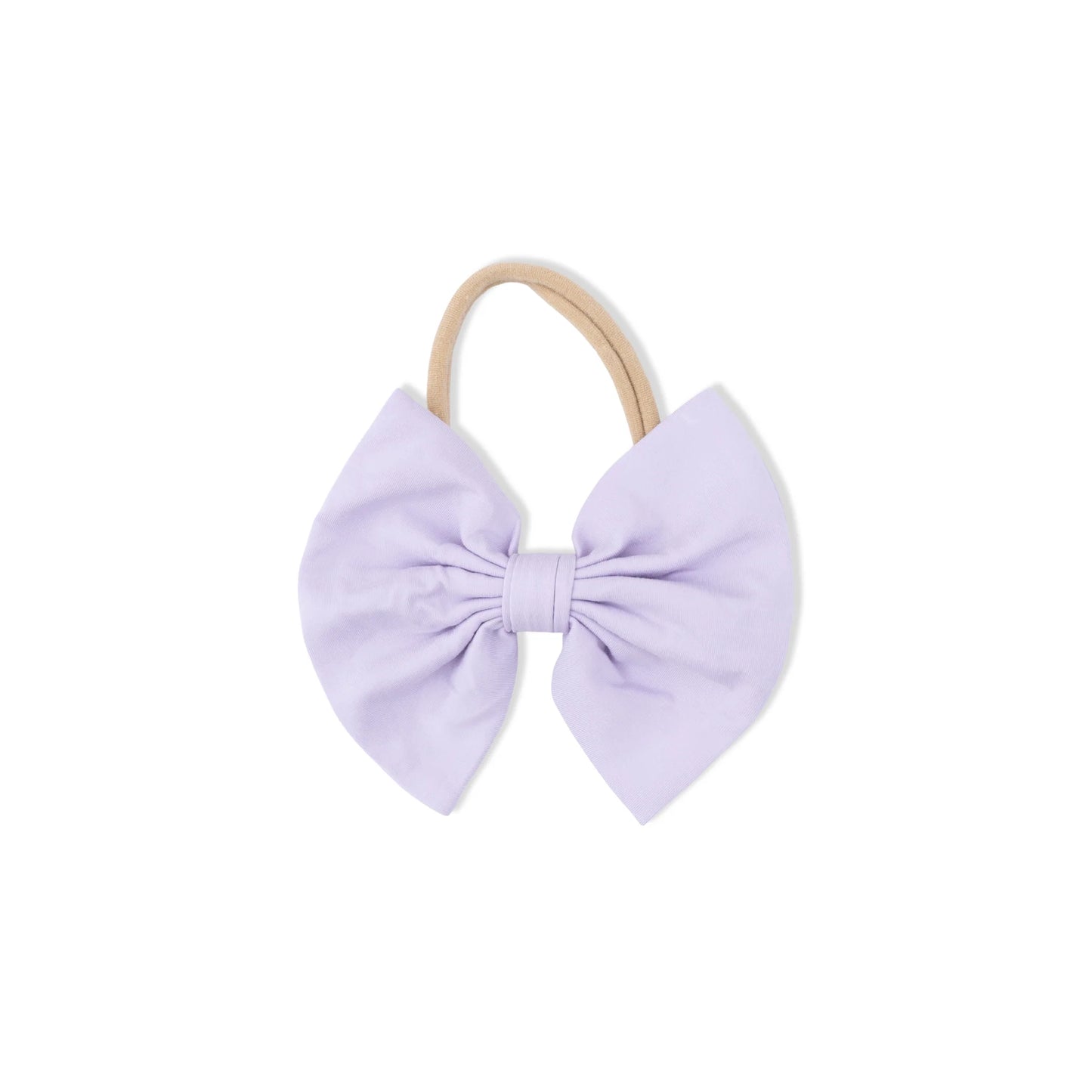 Solid Orchid petal- bow headband