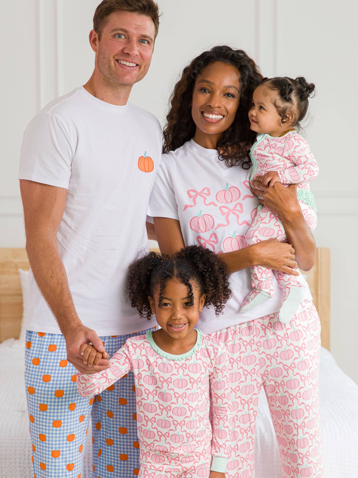 SoftSnooze™ Baby Girls Bamboo Viscose Pink Fairytale Pumpkins Footed Ruffle One Piece Pajama
