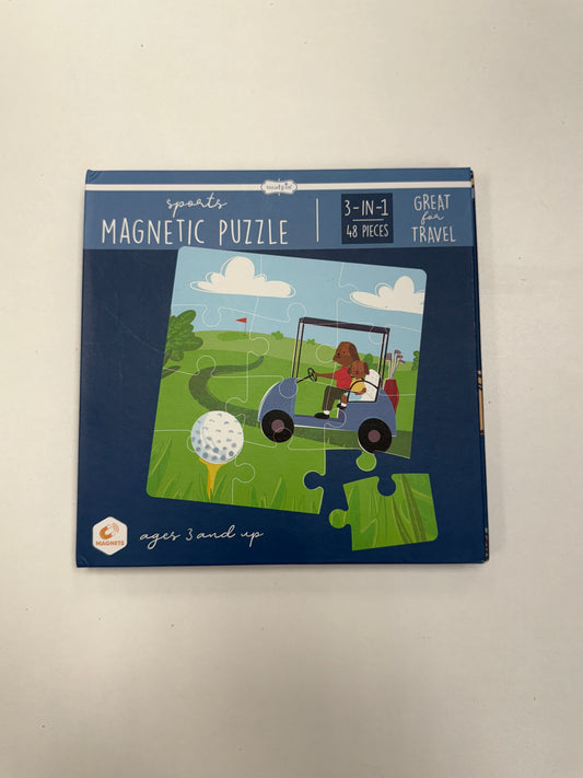 Sports Magnetic Puzzle Book