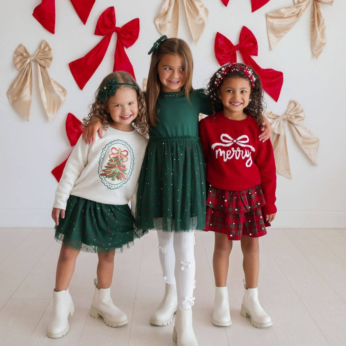 Christmas Tartan Pearl Skirt - Kids Clothing - Holiday