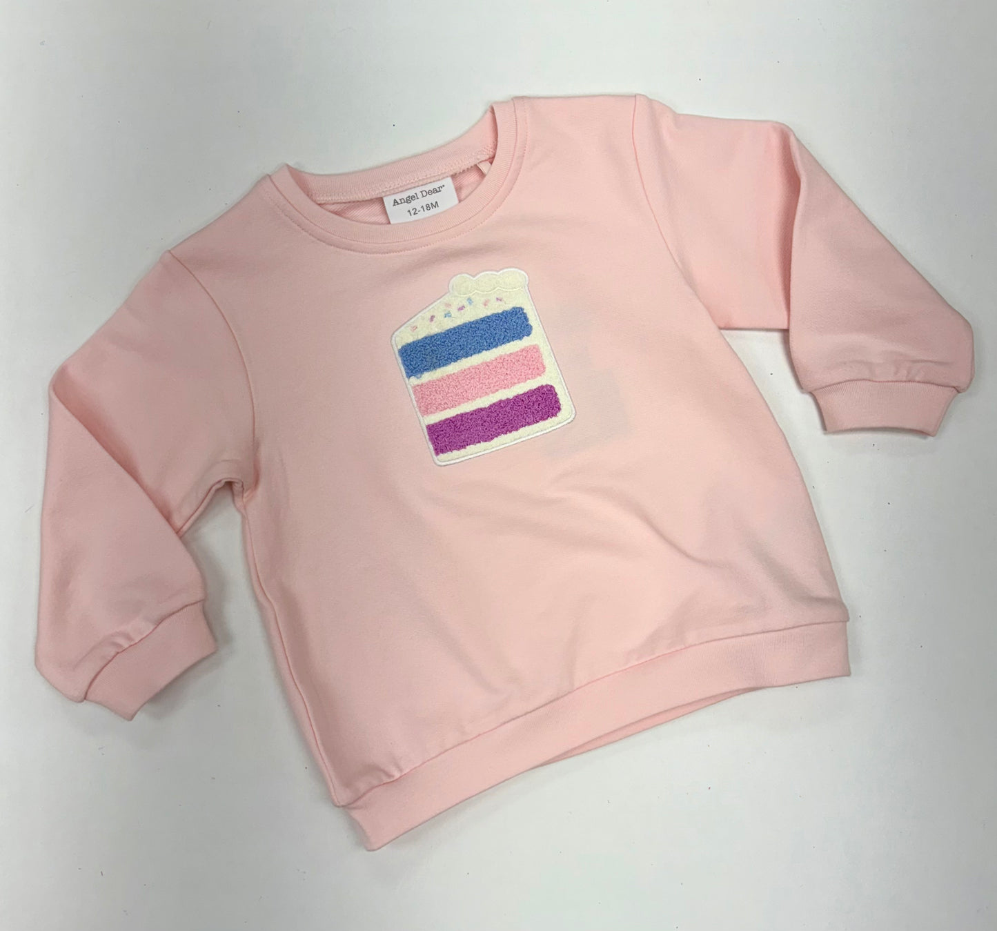 Birthday Cake Oversize Sweatshirt with Applique