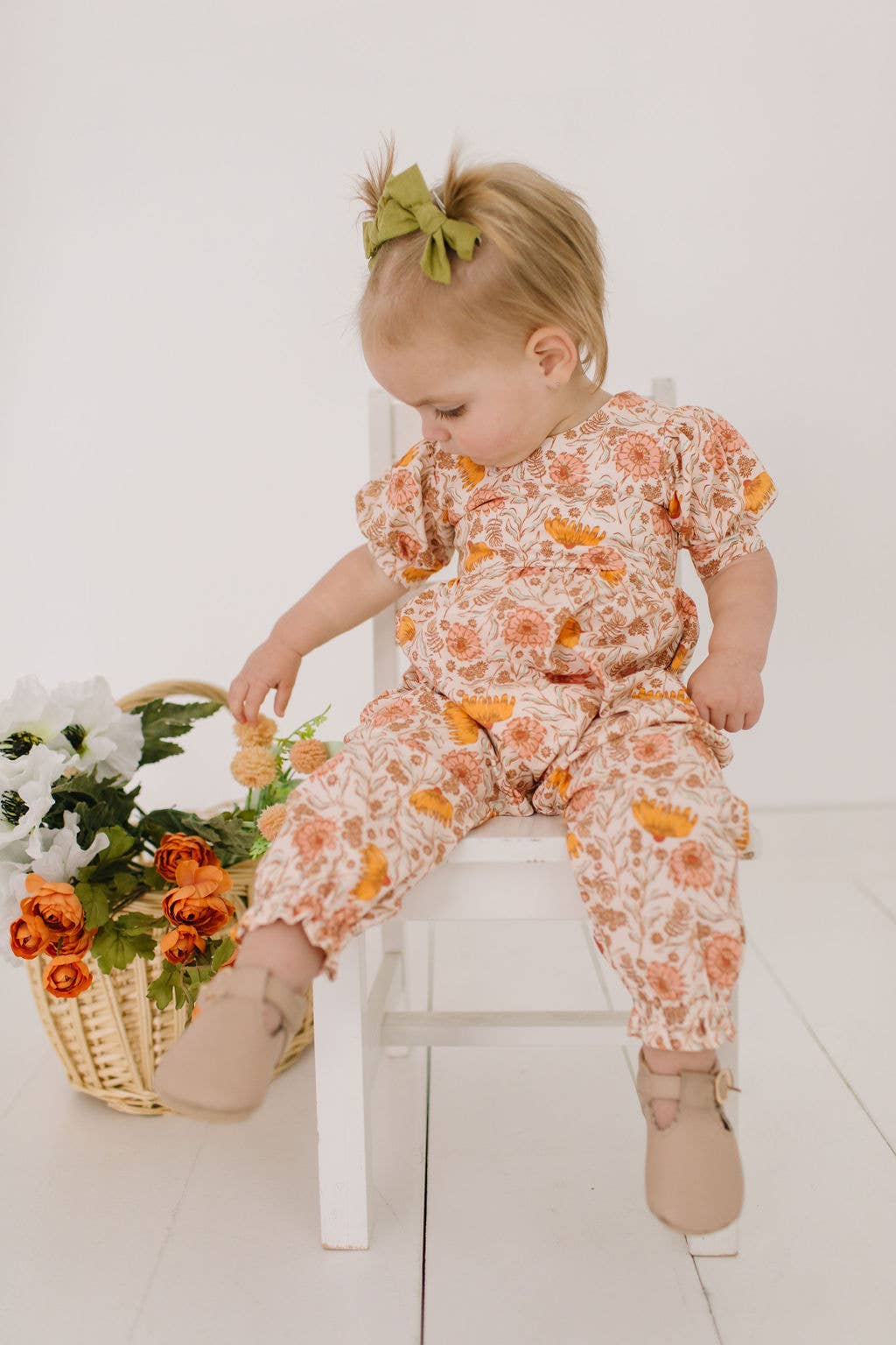 Puffed Rosie Bubble in Boho Floral | Fall Baby