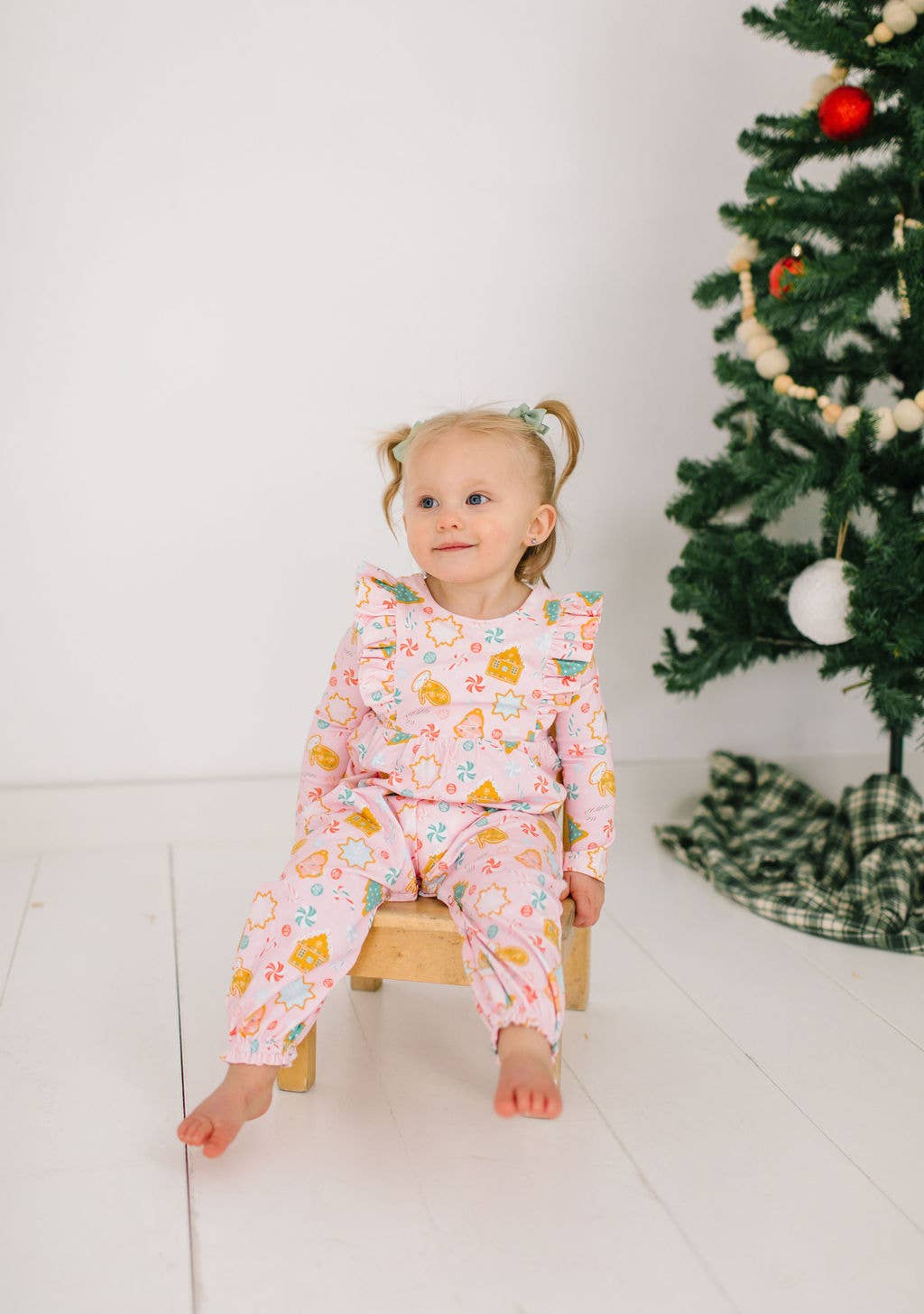 Mabel Romper in Christmas Cookies | baby clothing 