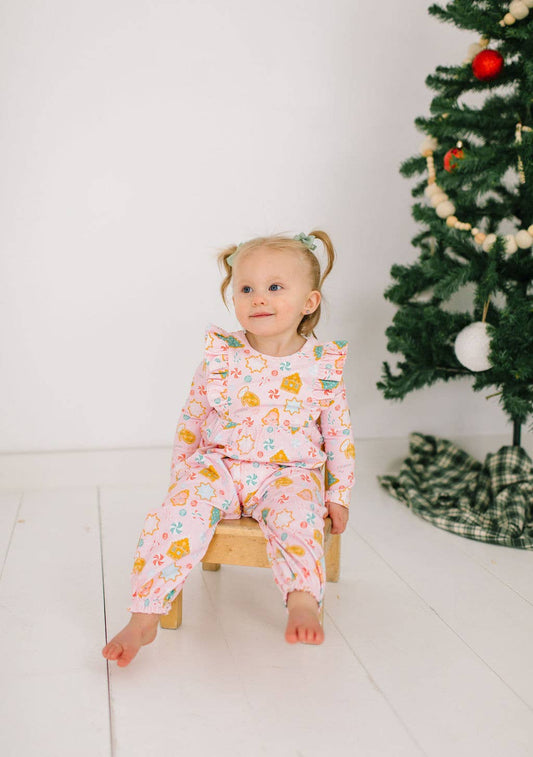 Mabel Romper in Christmas Cookies | baby clothing 