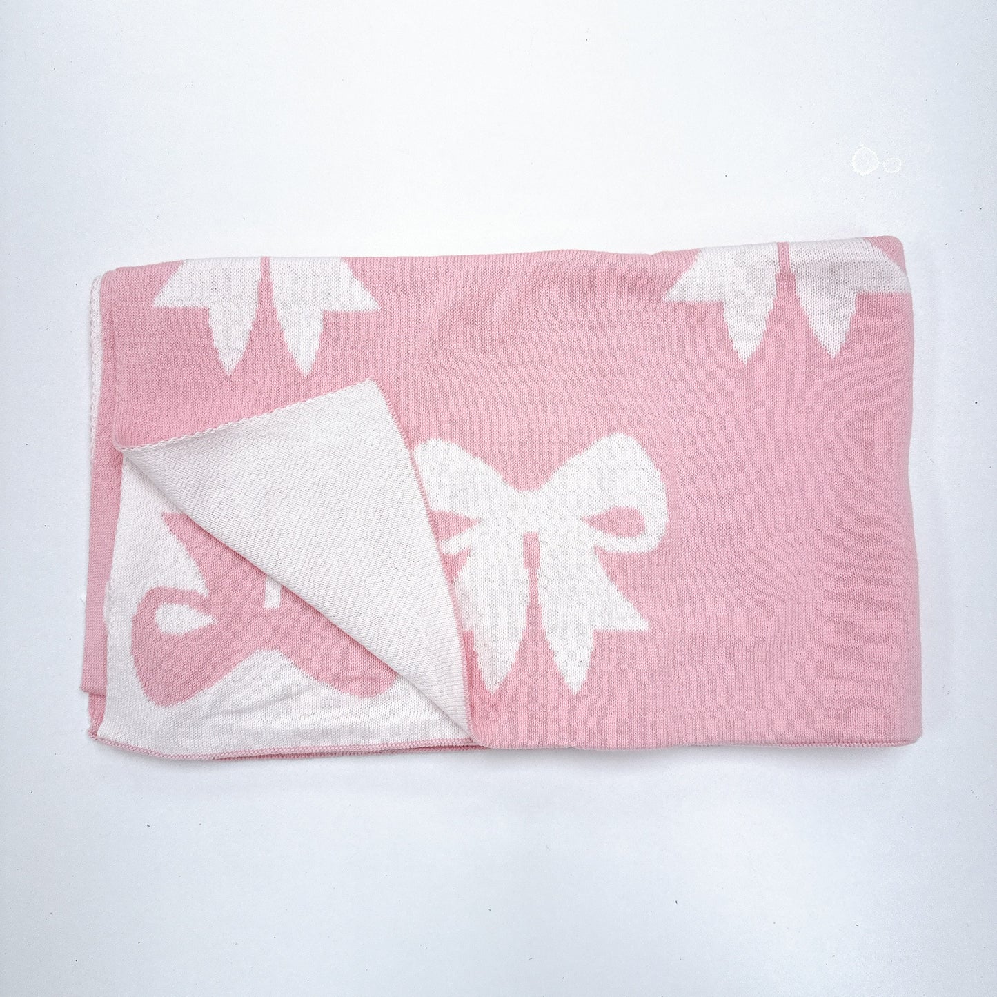 Knit Bow Blanket