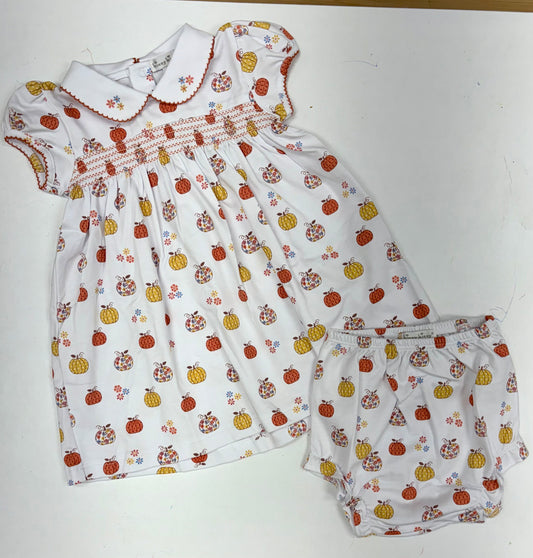 Patchwork Pumpkin Floral- Dress Set