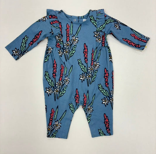 Ruffle Shoulder Baby Romper