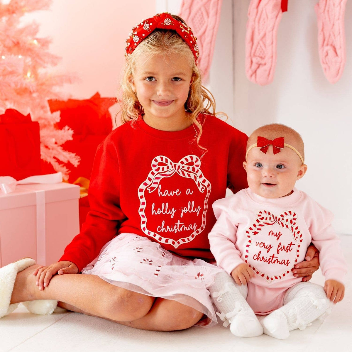 Ruby Sparkle Bow Baby Headband - Hair Bows - Accessories