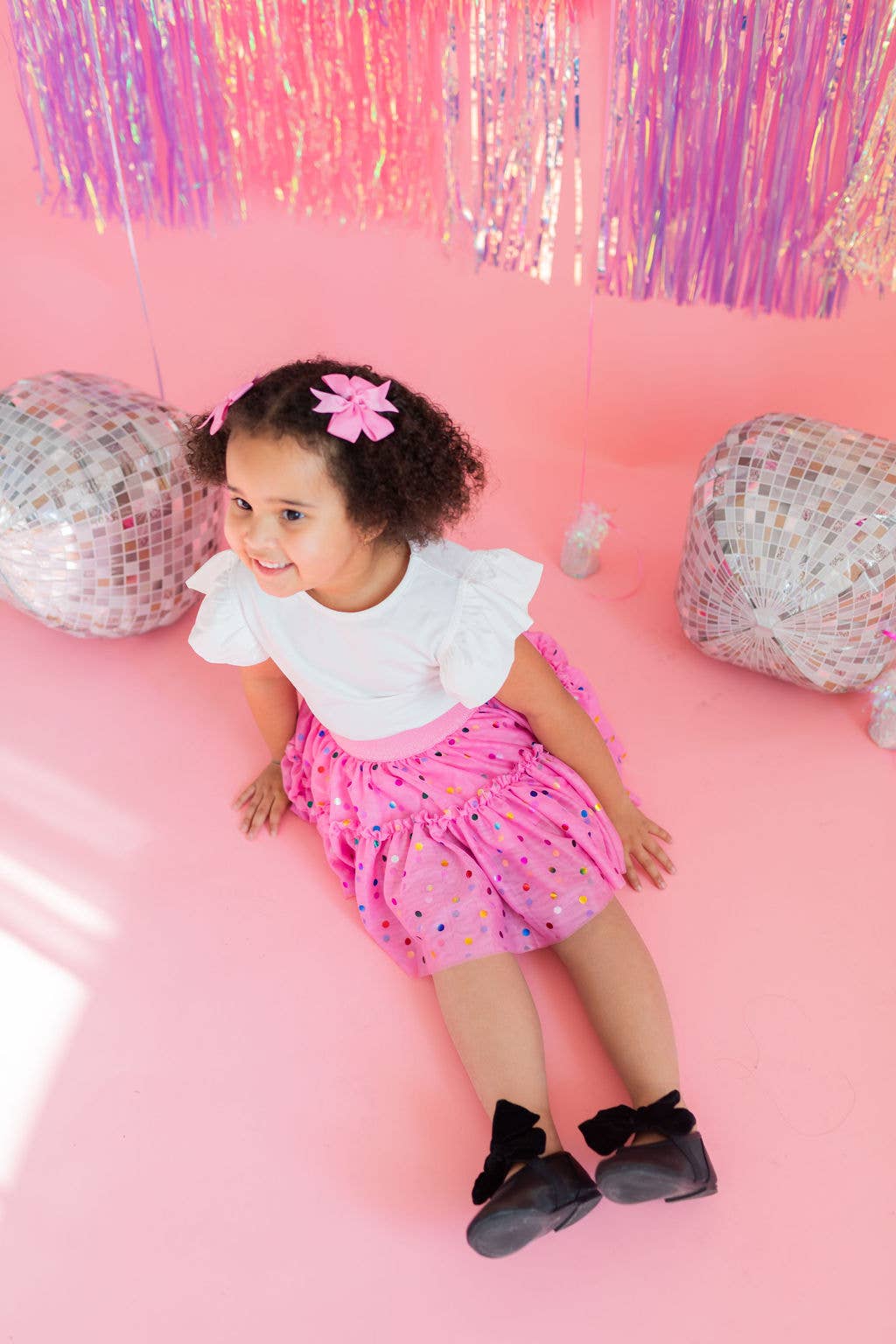 Confetti Tulle Skirt in Pink