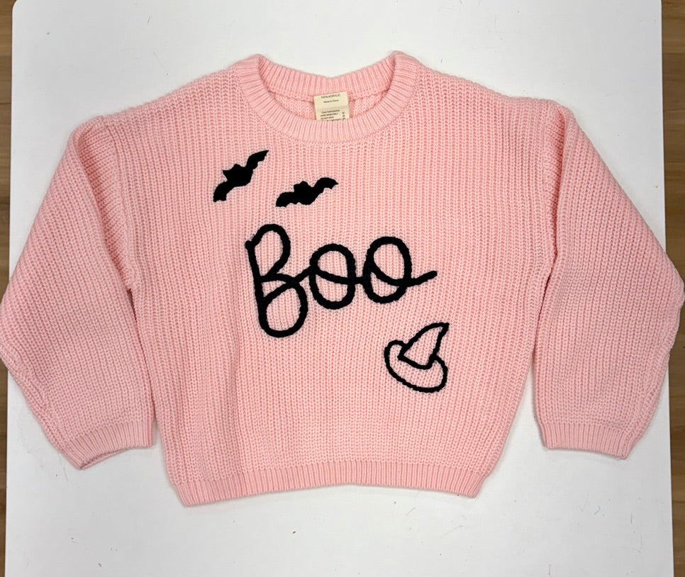Boo bat knit sweater