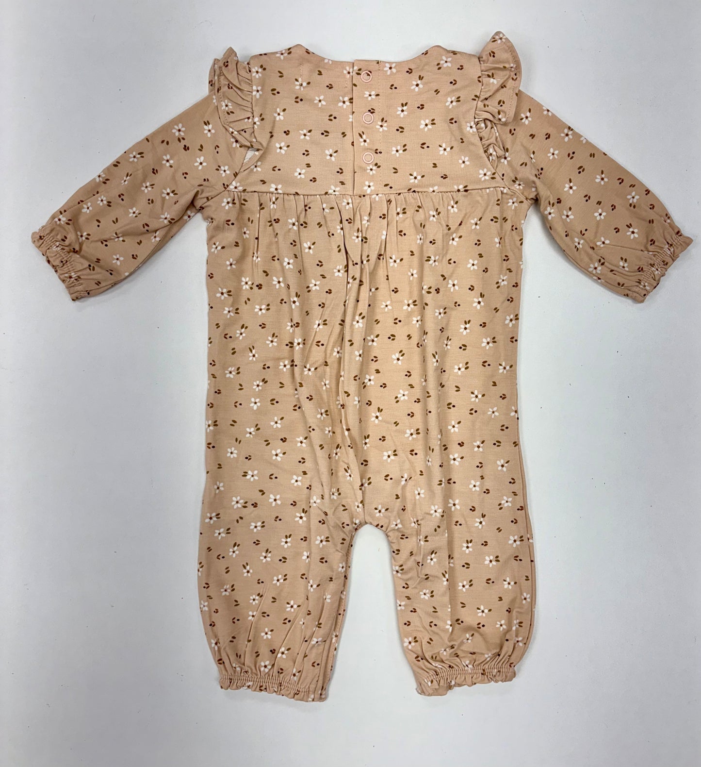 Carrie Floral bamboo- ruffle romper
