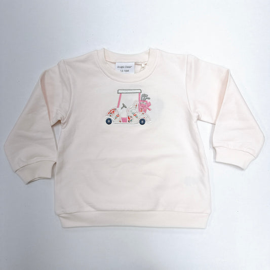 Puffy Oversized Sweatshirt Golf Pink