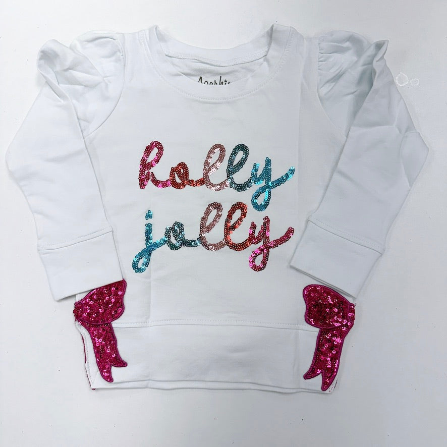 Sequin Holly Jolly tee