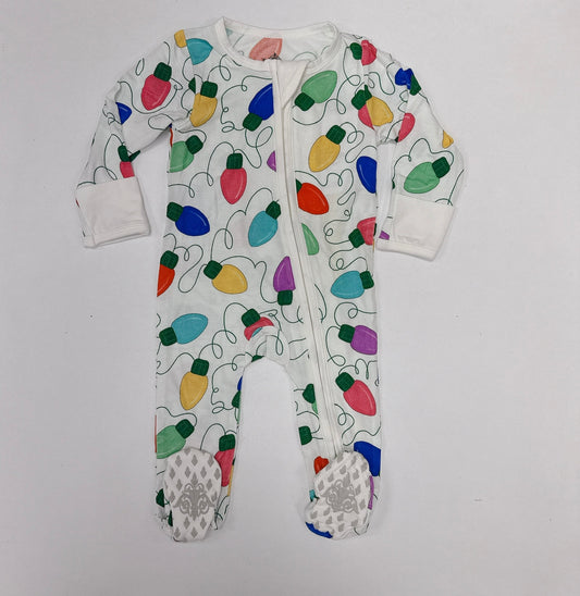 Christmas Lights Bamboo Romper