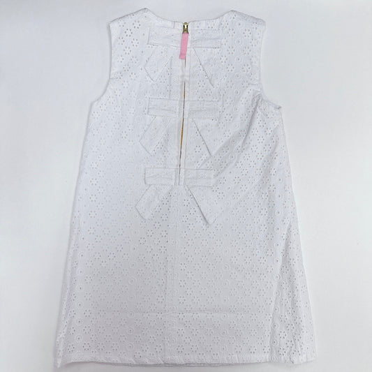 sleeveless betts bow dress-eyelet