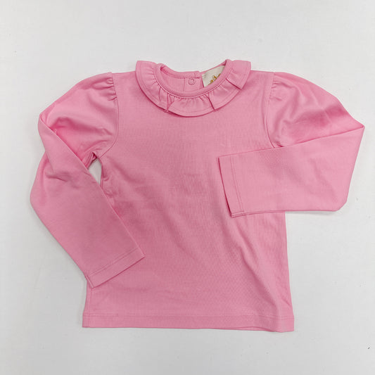 Reece Ruffle Top- Hamptons Hot Pink