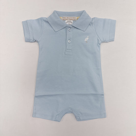 Sir Proper's Romper Pima - Buckhead Blue (Short Sleeve)
