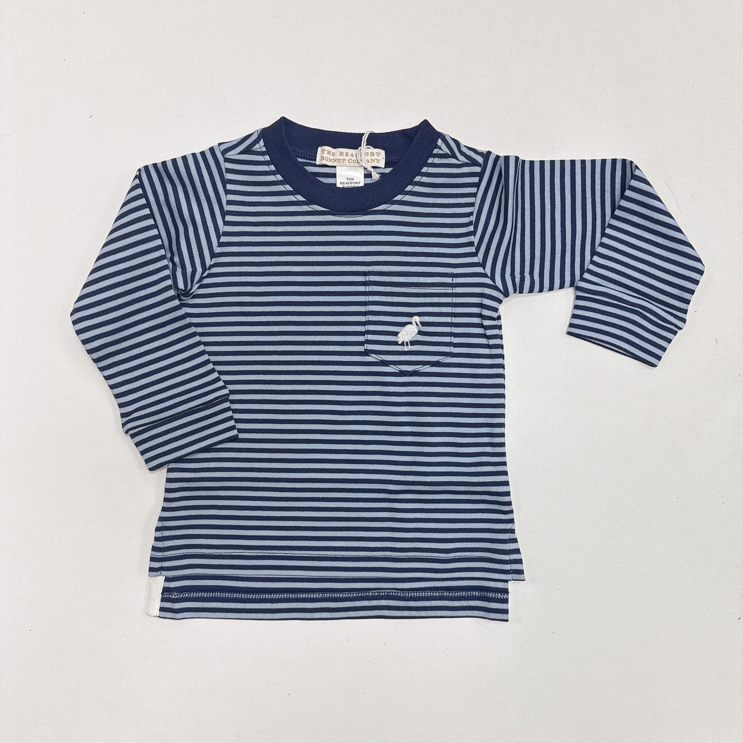LS Carter Crewneck- Navy Stripe
