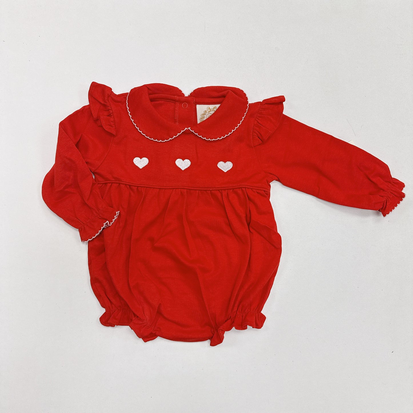 L/S Biltmore Bubble Richmond Red White Hearts