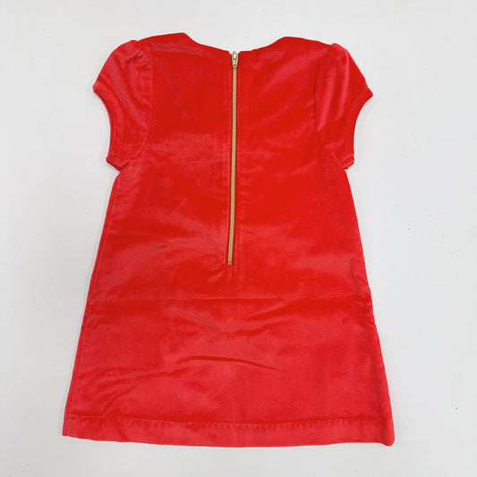 Betts Bow Dress- Velveteen