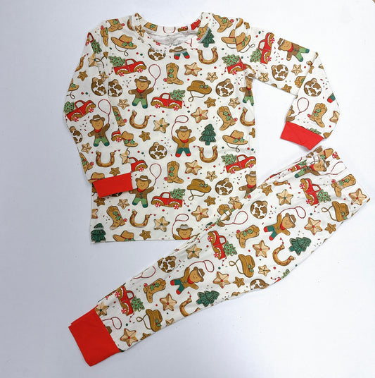 Cowboy Christmas Cookies L/S Loungewear Set