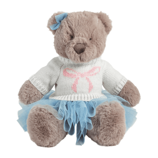 Bella the Bear Plush Blue Tutu