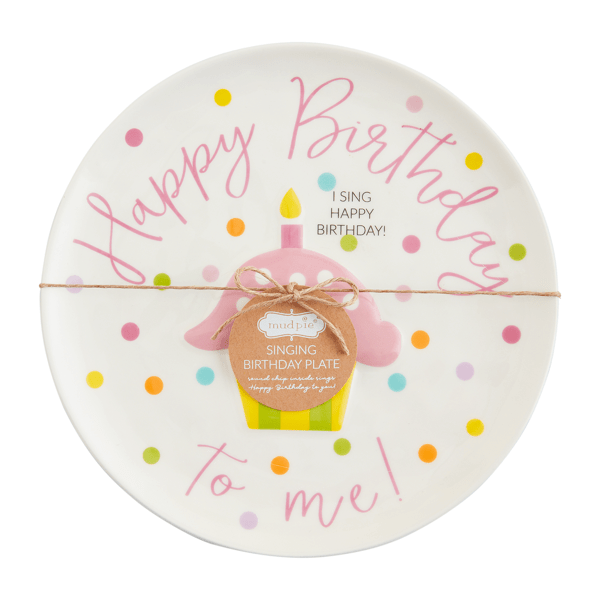 Girl's Singing Birthday Plate