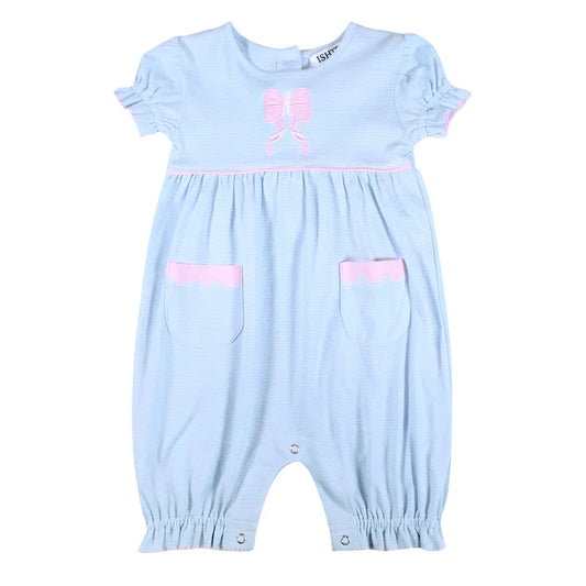 Bunny Girl's Romper - Blue