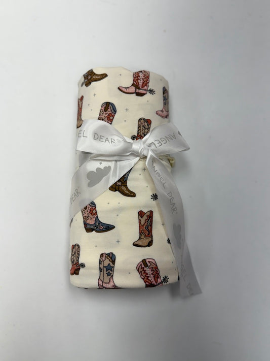 Cowgirl boots Swaddle Blanket