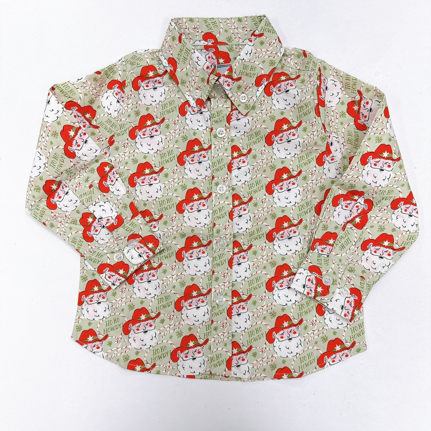 William Shirt Ho Ho Howdy Green
