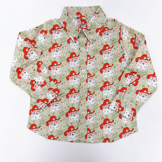 William Shirt Ho Ho Howdy Green
