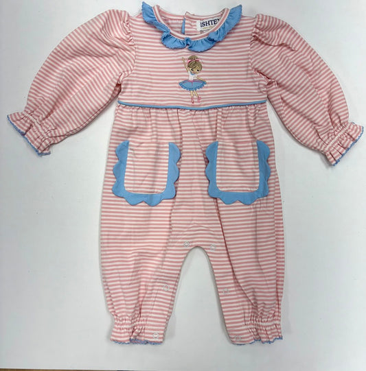 Ballerina Girl's Romper