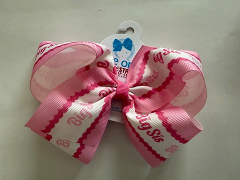 King Big Sister print bow