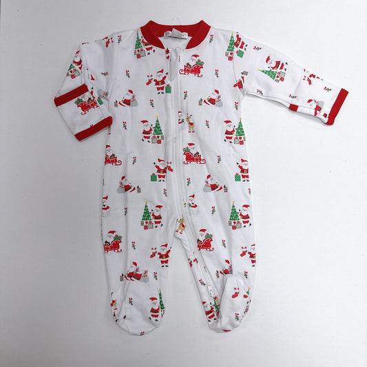 Christmas Capers- Footie w/ Zipper