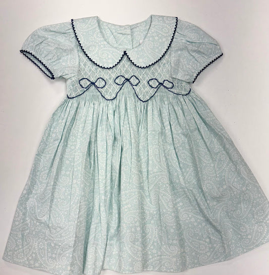 Beckingham Bow Smocked Dress