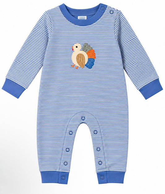 Turkey Applique Boy's Romper