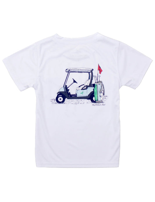 Boys Performance Tee - Country Club White