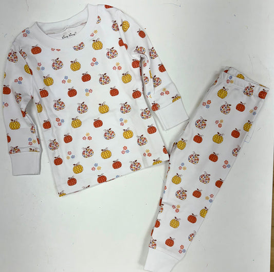 Patchwork Pumpkin Floral- Pajamas Snug Set