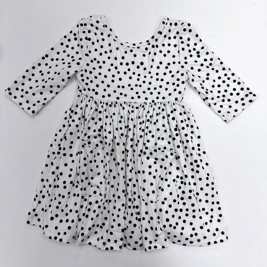 Scattered Dot 3/4 sleeve dress