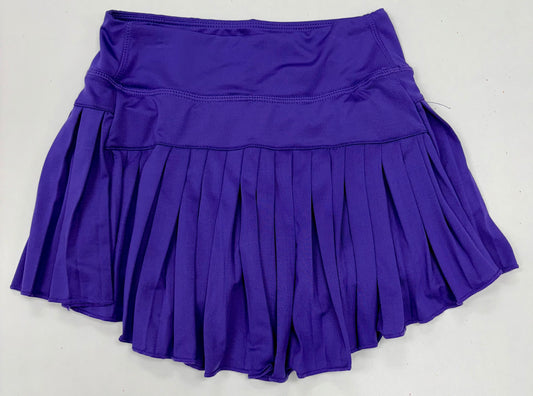 Mini Pleated Skort in Solid Purple