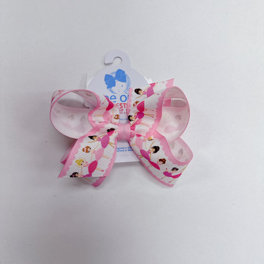 Pink Dancer Princess Bow
