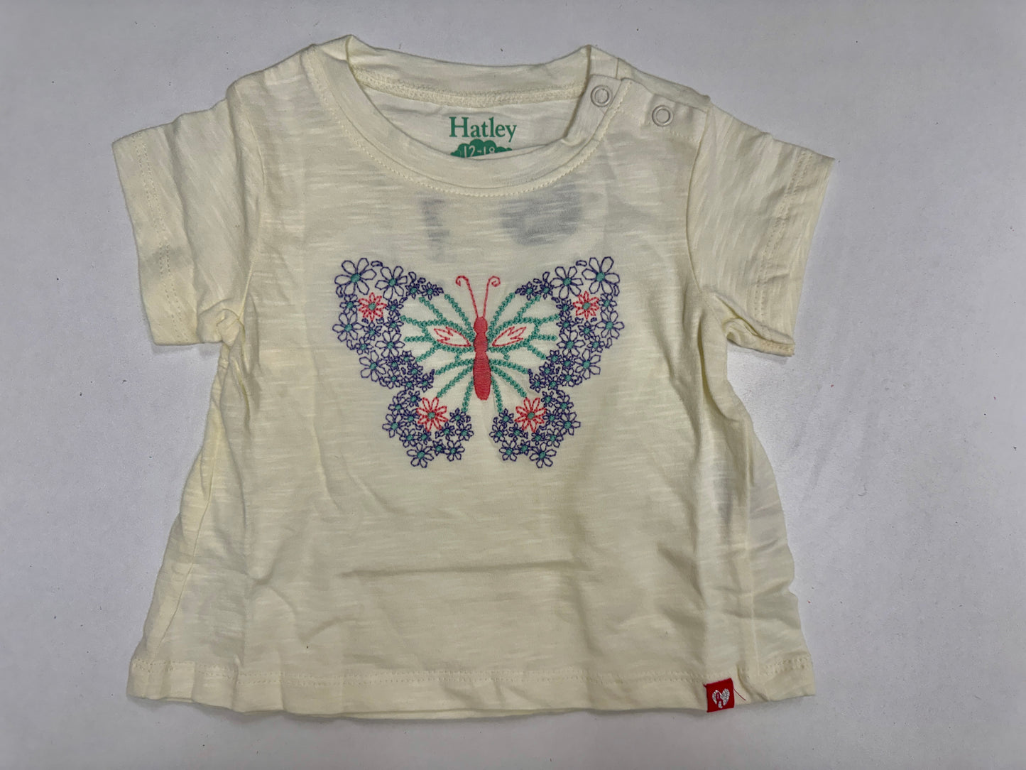 Butterfly Tee Legging Set - Cream/Pink