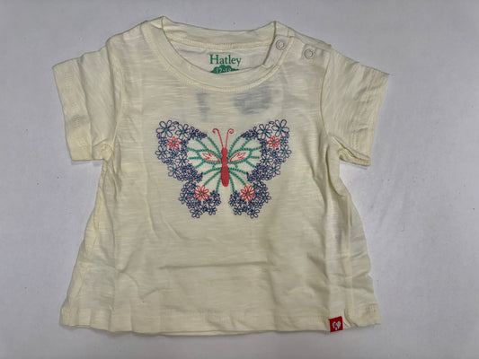 Butterfly Tee Legging Set - Cream/Pink
