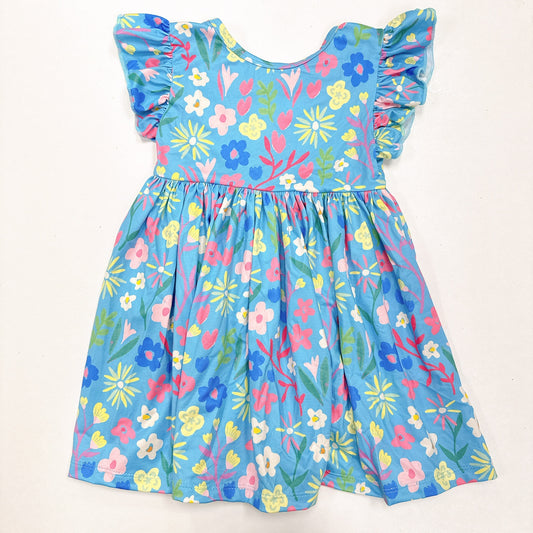 Springtime Splendor Flutter Sleeve Dress