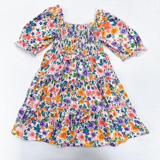 Garden Groove Smocked Ruffle Dress